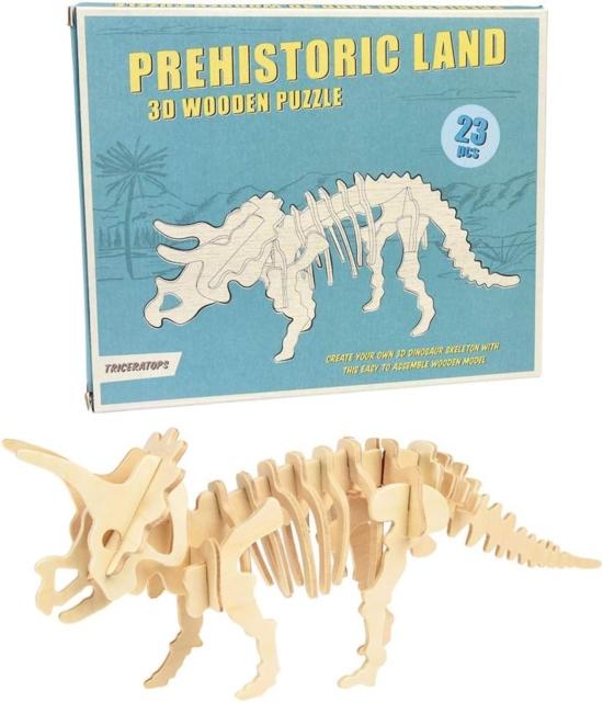 3D wooden puzzle – Triceratops 3D wooden puzzle – Triceratops