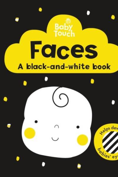 Baby Touch- Faces- a black-and white-book