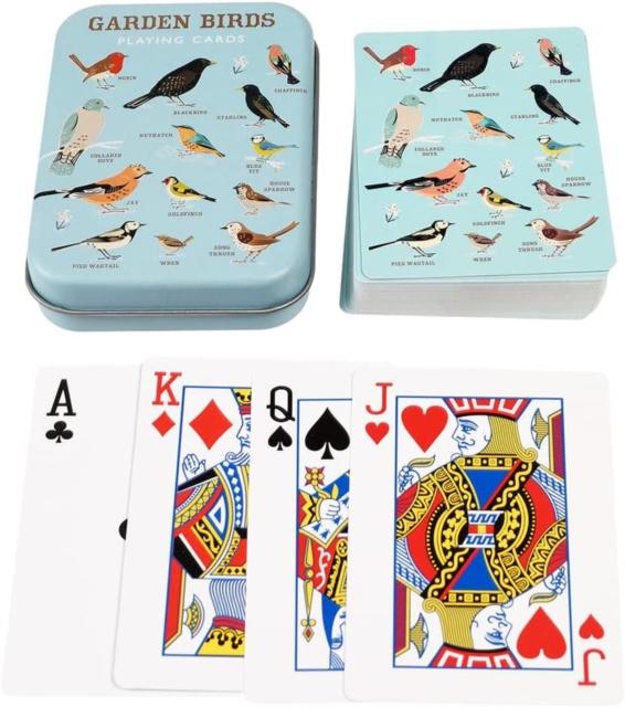 Playing cards in a tin – Garden Birds Playing cards in a tin – Garden Birds