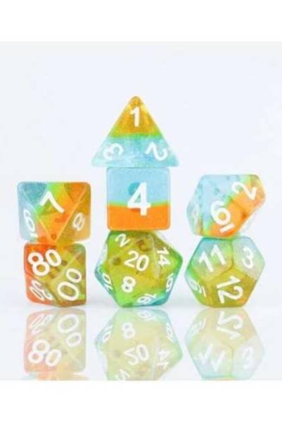 Sirius Dice – Celestial Ocean Dusk Polyhedral Dice Set