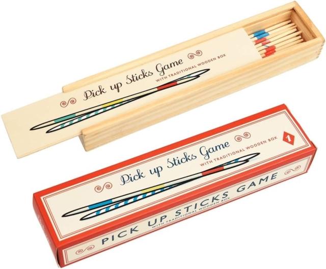 Wooden pick up sticks game Wooden pick up sticks game