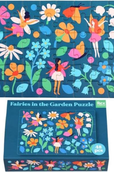 Matchbox jigsaw puzzle - Fairies in the Garden