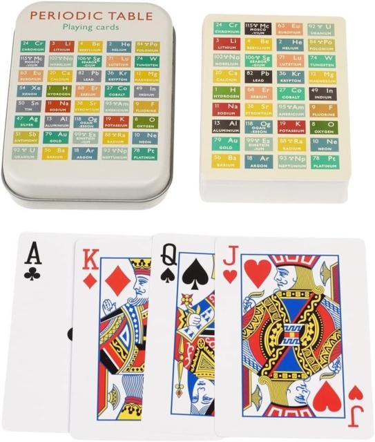 Playing cards in a tin – Periodic Table Playing cards in a tin – Periodic Table