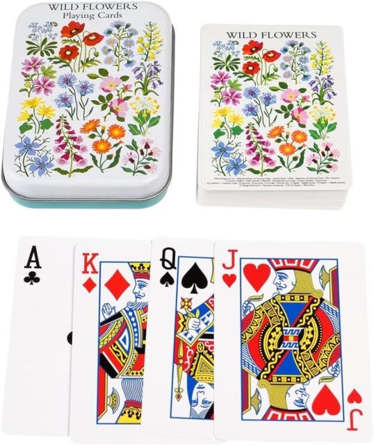 Playing cards in a tin – Wild Flowers Playing cards in a tin – Wild Flowers