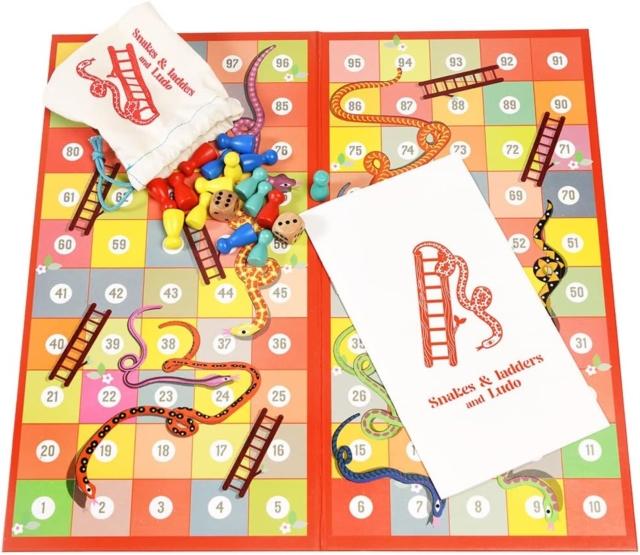 Snakes & ladders and ludo double-sided board game Snakes & ladders and ludo double-sided board game