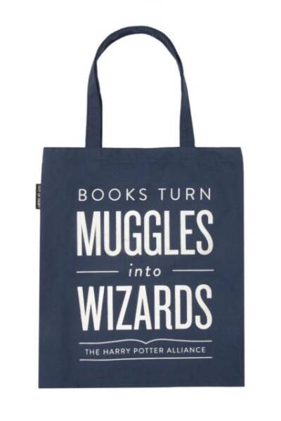 Books Turn Muggles into Wizards Tote Bag