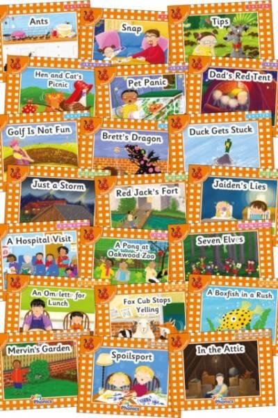 Jolly Phonics Orange Level Readers Complete Set - in Precursive Letters (British English edition)