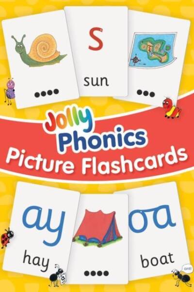 Jolly Phonics Picture Flash Cards : in Precursive Letters