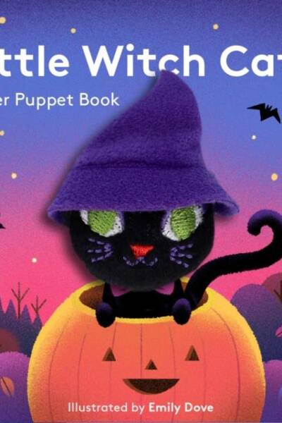 Little Witch Cat Finger Puppet Book