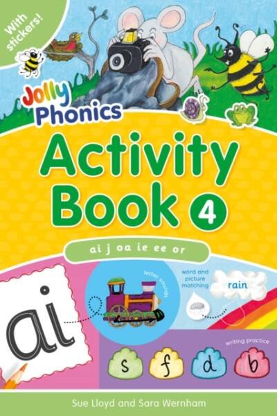 Jolly Phonics Activity Book 4 In Precursive Letters (British English edition)