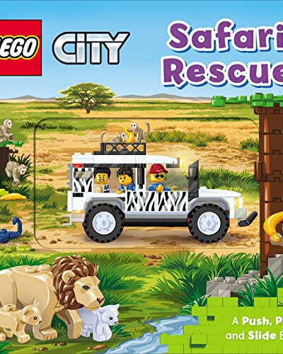 LEGO® City. Safari Rescue : A Push, Pull and Slide Book LEGO® City. Safari Rescue : A Push, Pull and Slide Book