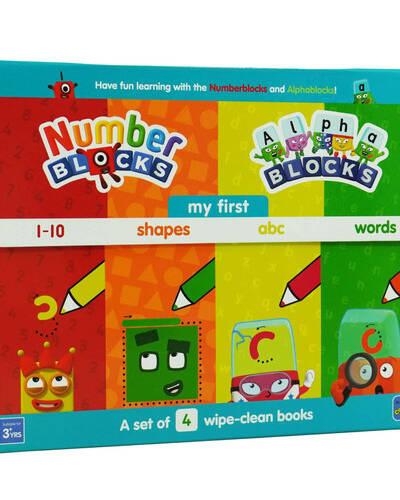 Numberblocks and Alphablocks: My First Numbers and Letters Set (4 wipe-clean books with pens included) Numberblocks and Alphablocks: My First Numbers and Letters Set (4 wipe-clean books with pens included)