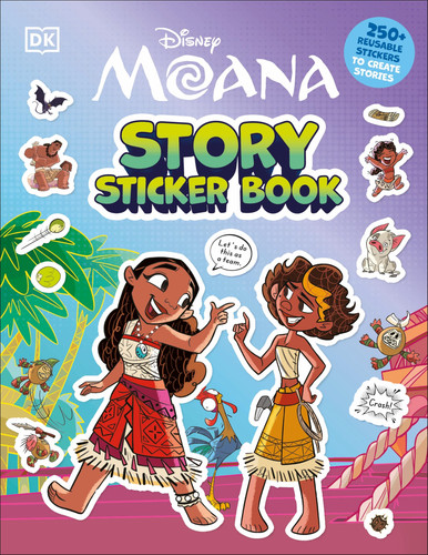 Disney Moana Story Sticker Book Disney Moana Story Sticker Book