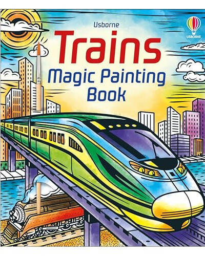Trains Magic Painting Book