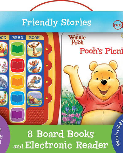 Disney Winnie the Pooh Friendly Stories: Me Reader Jr 8 Board Books and Electronic Reader Sound Book Set