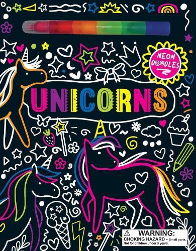 Neon Doodles Book – Unicorn : 3 Neon Doodles Book – Unicorn : 3