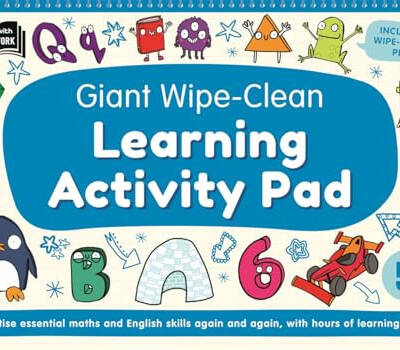 5+ Giant Wipe-Clean Learning Activity Pad : Practise maths and English skills | Reusable home-learning activities | Wipe-clean pen included 5+ Giant Wipe-Clean Learning Activity Pad : Practise maths and English skills | Reusable home-learning activities | Wipe-clean pen included