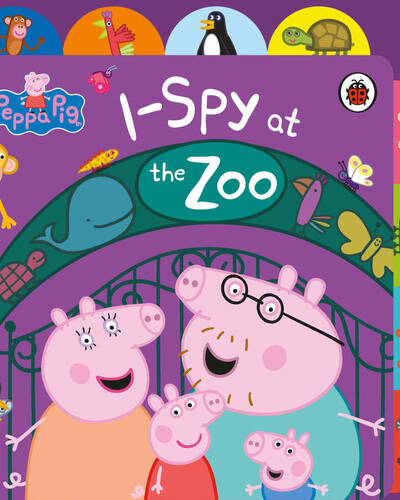Peppa Pig: I Spy at the Zoo : Tabbed Board Book