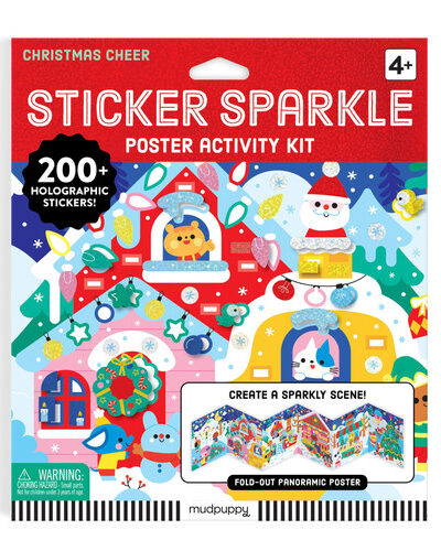 Christmas Cheer Sticker Sparkle Poster Activity Kit