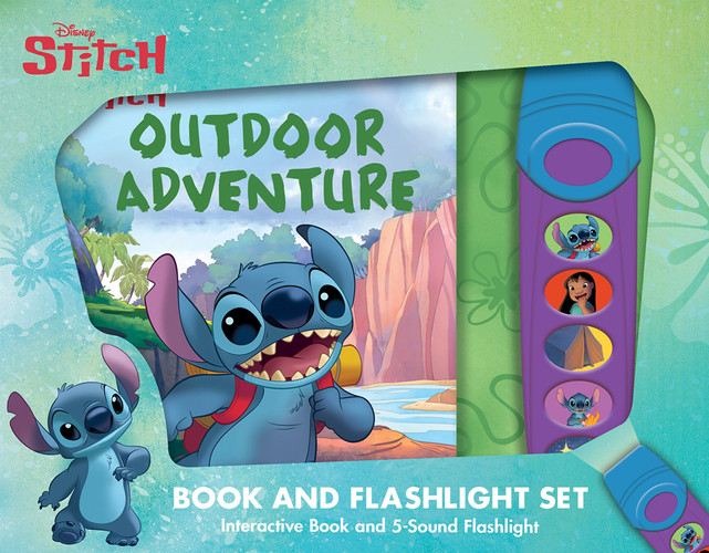 Disney Stitch: Outdoor Adventure Book and 5-Sound Flashlight Set Disney Stitch: Outdoor Adventure Book and 5-Sound Flashlight Set