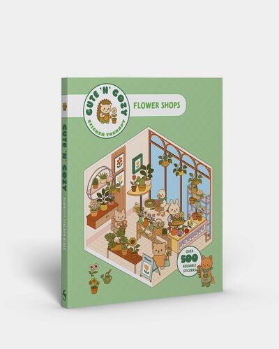 Cute ‘n’ Cozy Sticker Therapy: Flower Shops : Over 500 reusable stickers!